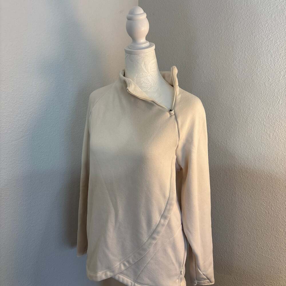 Athleta Cozy Karma Asym Pullover Sweatshirt